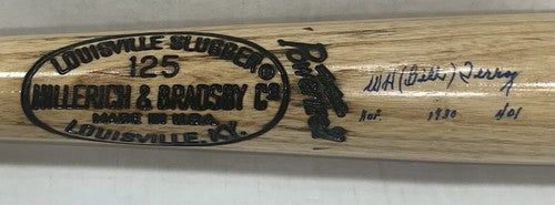 Wm H Bill Terry Signed LS Game Model Bat Giants HOF 1930 401 Autograph PSA LOA