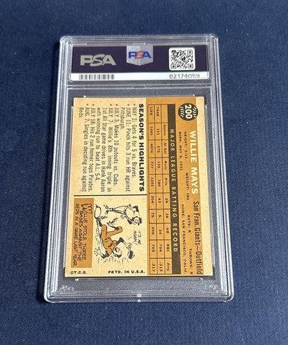 Willie Mays 1960 Topps #200 PSA 4 Ex Sharp Much Nicer Hof