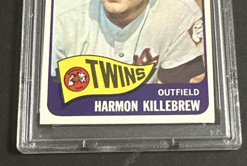 1965 Topps #400 Harmon Killebrew Twins PSA 7 NM Near Mint Centered Sharp Hof