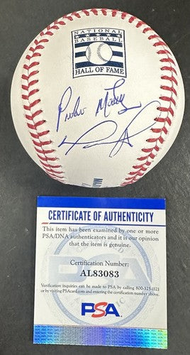 David Ortiz Pedro Martinez Signed Official Hof MLB Baseball Red Sox Auto PSA COA