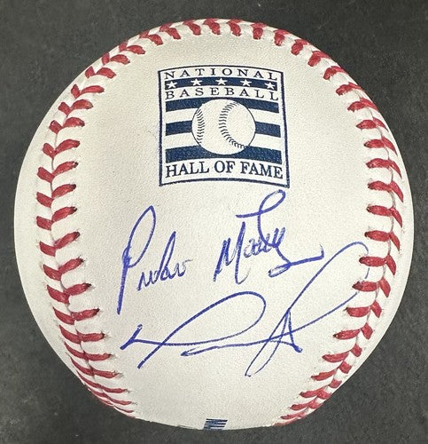 David Ortiz Pedro Martinez Signed Official Hof MLB Baseball Red Sox Auto PSA COA
