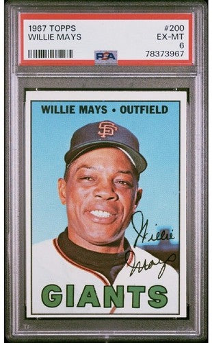 1967 Topps #200 Willie Mays San Francisco Giants 6 EX - Mint Beauty Clean Sharp