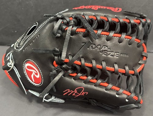 Mike Trout Signed Game Model Rawlings Camo Fielding Glove Auto Fanatics Steiner