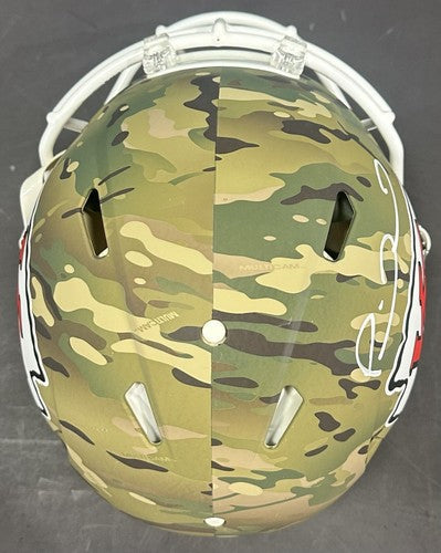 Patrick Mahomes Chiefs Signed Speed Authentic Camo Helmet FS Auto MVP Fanatics