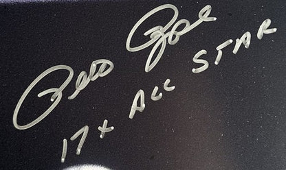 Pete Rose Signed 16x20 Framed Photo Reds 17x All Star Mint Autograph PSA COA