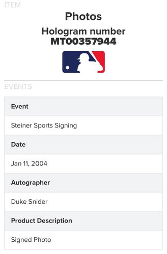 Duke Snider Signed 16x20 Framed 1955 WS Photo Dodgers Autograph Steiner MLB COA