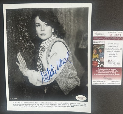 NATALIE WOOD Signed 8x10 Movie PHOTO Jsa Coa Mint AUTOGRAPH West Side Story Rare