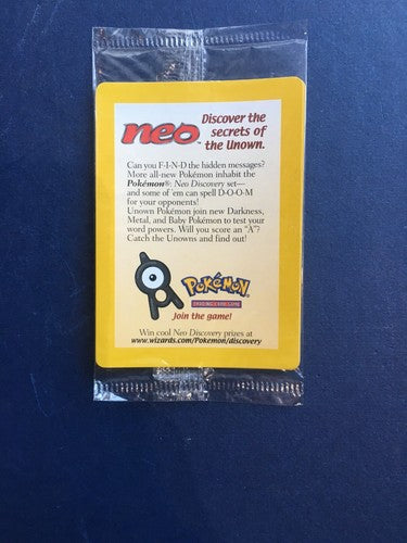 Pokemon Neo 2000 Trading Entei Black Star PROMO PACK Holo Factory Sealed Mint
