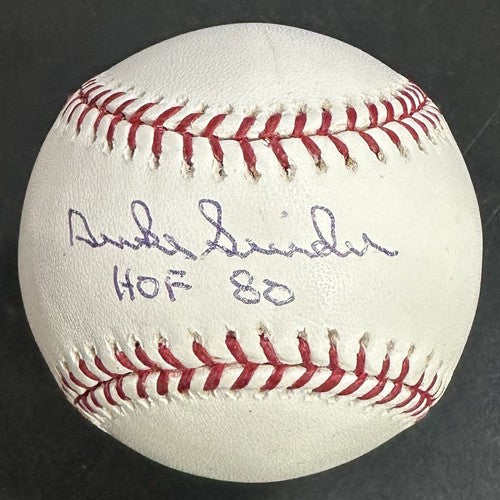 Duke Snider Signed Official Baseball Dodgers HOF 80 Autograph Steiner + MLB Holo
