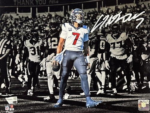 CJ Stroud Signed 11x14 Framed Photo Scream Rookie Autograph Texans Fanatics COA