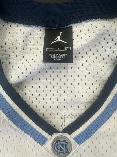 North Carolina Tar Heels Nike Jordan Authentic White Basketball Jersey #32 Lg +2