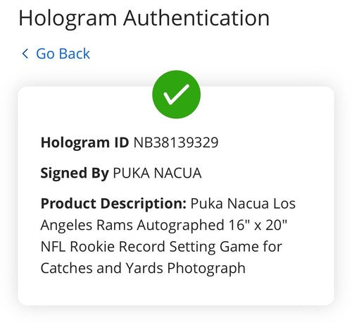 Puka Nacua Signed 16x20 Framed Photo Rams Rookie Record Autograph Fanatics COA