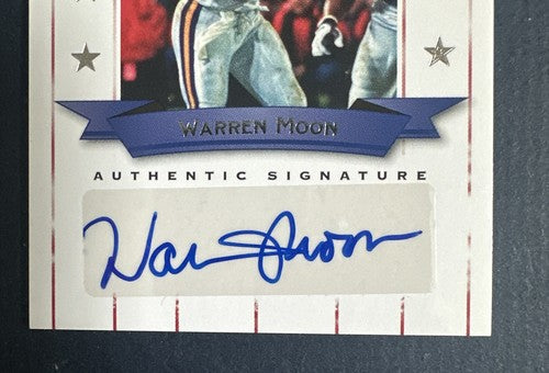 2012 Leaf Football All-Star Signatures Warren Moon Vikings Mint Auto Hof /10