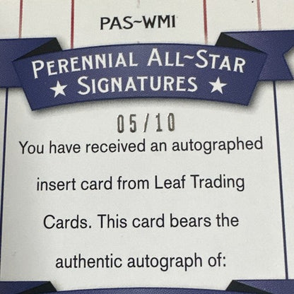 2012 Leaf Football All-Star Signatures Warren Moon Vikings Mint Auto Hof /10