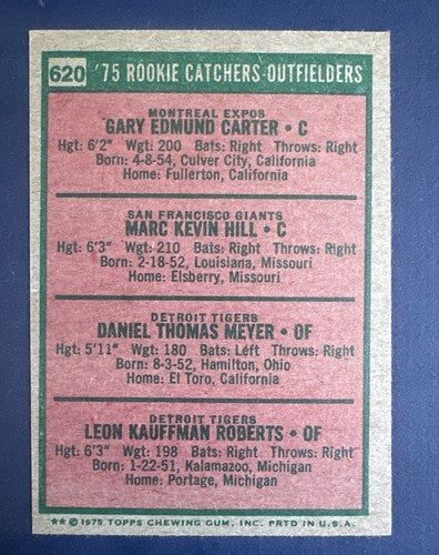 1975 Topps Set-Break #620 Gary Carter Rookie Nm Near Mint Nice Hof Rc