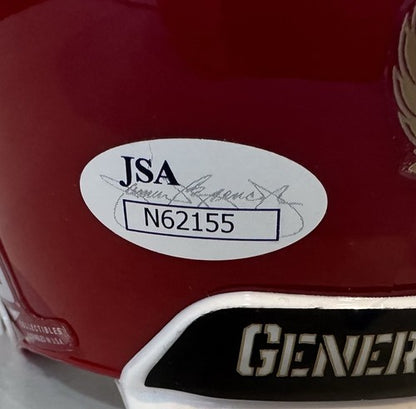President Donald Trump Signed NJ Generals Usfl Mini Helmet Usa w/Case Auto JSA
