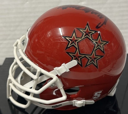 President Donald Trump Signed NJ Generals Usfl Mini Helmet Usa w/Case Auto JSA