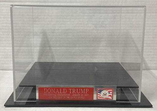 President Donald Trump Signed NJ Generals Usfl Mini Helmet Usa w/Case Auto JSA