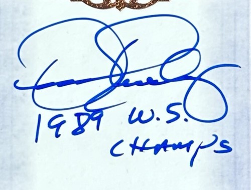 2012 Leaf Legends of Sport Inscriptions Dennis Eckersley Auto 1989 Ws Champs Hof