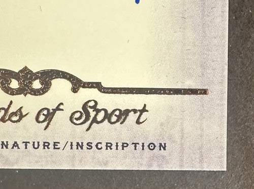 2012 Leaf Legends of Sport Inscriptions Dennis Eckersley Auto 1989 Ws Champs Hof