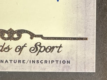 2012 Leaf Legends of Sport Inscriptions Dennis Eckersley Auto 1989 Ws Champs Hof