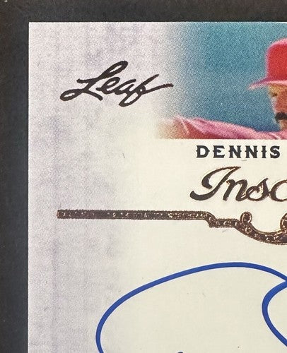 2012 Leaf Legends of Sport Inscriptions Dennis Eckersley Auto 1989 Ws Champs Hof