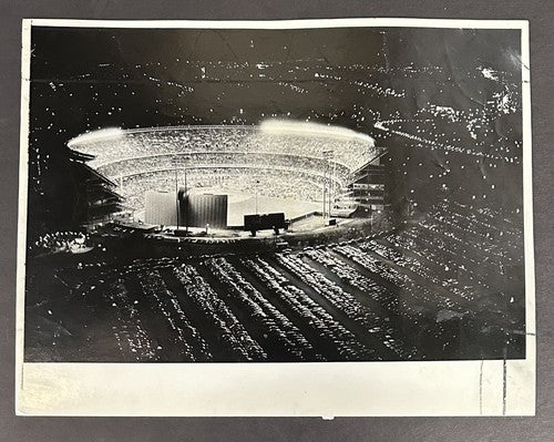 1973 World Series Game 3 Mets Athletics 11x14 Shea Stadium Original Wire Photo