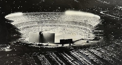 1973 World Series Game 3 Mets Athletics 11x14 Shea Stadium Original Wire Photo