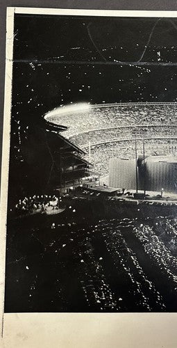 1973 World Series Game 3 Mets Athletics 11x14 Shea Stadium Original Wire Photo