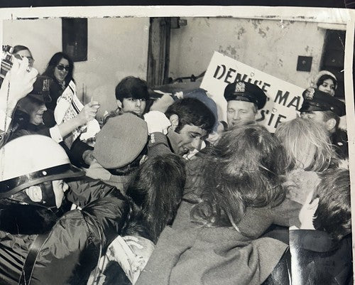 Joe Namath 11x14 Original Wire Photo January 1969 Super Bowl Ny Jets With Fans
