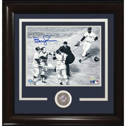 Bobby Murcer Signed 8x10 Framed Photo Yankees Fight Vs Red Sox Mint Auto Steiner