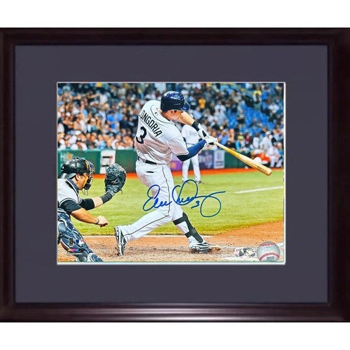 Evan Longoria Signed 8x10 Framed Photo ROY Tampa Bay Rays Auto LONGORIA HOLO COA