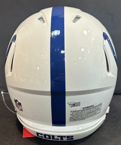 Peyton Manning Signed Authentic Pro Colts FS HOF 21 LE Stat Helmet Auto Fanatics