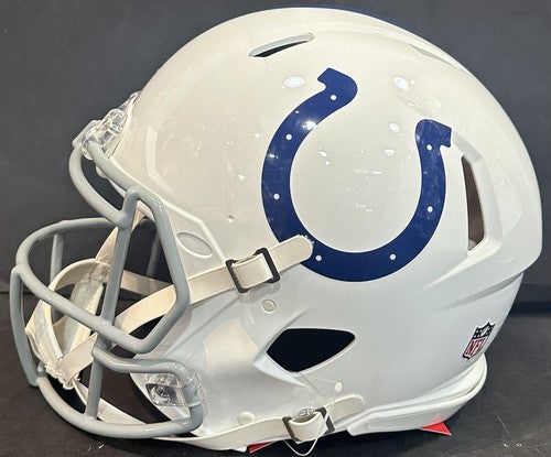 Peyton Manning Signed Authentic Pro Colts FS HOF 21 LE Stat Helmet Auto Fanatics