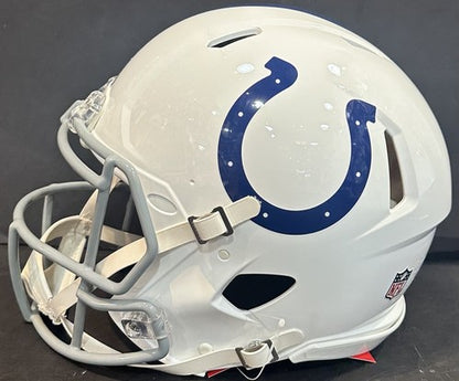 Peyton Manning Signed Authentic Pro Colts FS HOF 21 LE Stat Helmet Auto Fanatics