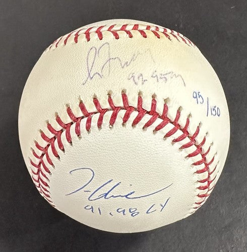 Greg Maddux Tom Glavine Signed MLB Baseball Braves LE Cy Young Auto Steiner MLB