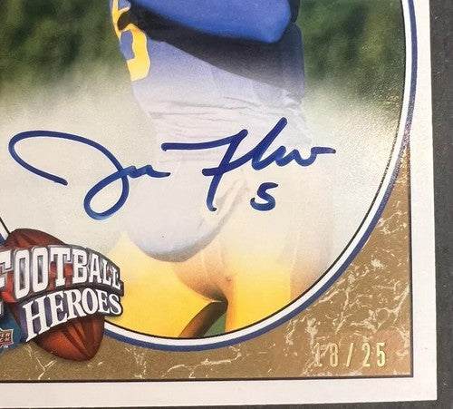 Joe Flacco Football Heroes Rookie Mint Auto Ravens Blue Hens #157 Signed LE /25