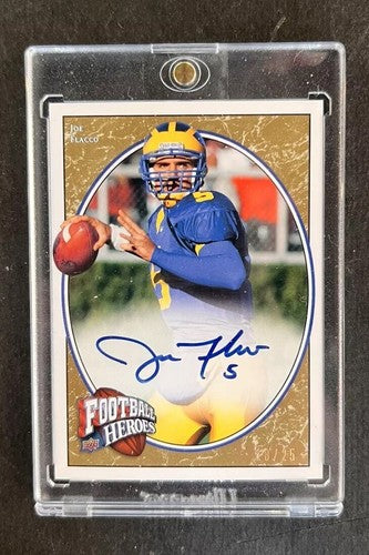 Joe Flacco Football Heroes Rookie Mint Auto Ravens Blue Hens #157 Signed LE /25