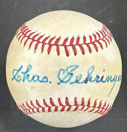 Charlie Gehringer Don Sutton Buck Leonard Signed AL Baseball Dodgers Auto COA