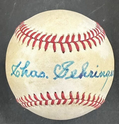 Charlie Gehringer Don Sutton Buck Leonard Signed AL Baseball Dodgers Auto COA
