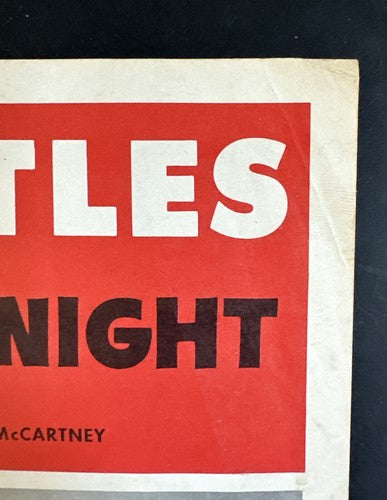 The Beatles original 1964 "A Hard Day's Night' USA sheet music in ex condition