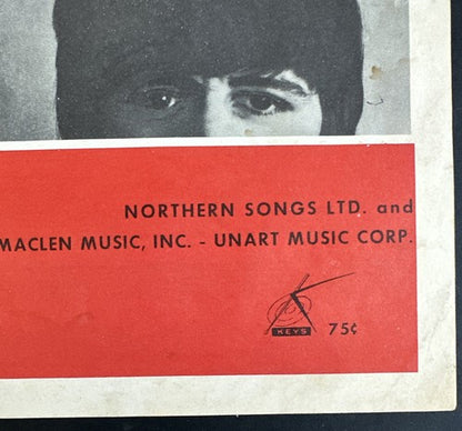 The Beatles original 1964 "A Hard Day's Night' USA sheet music in ex condition