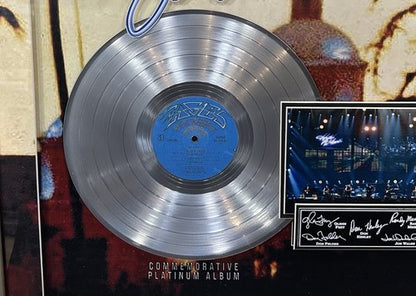 The Eagles Band 3D Framed Hotel California Album Platinum Record Facsimile Auto