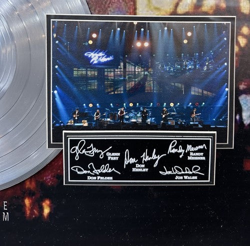 The Eagles Band 3D Framed Hotel California Album Platinum Record Facsimile Auto
