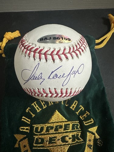 Sandy Koufax Dodgers Signed MLB Baseball UDA Upper Deck Authentic Gem Mint Auto