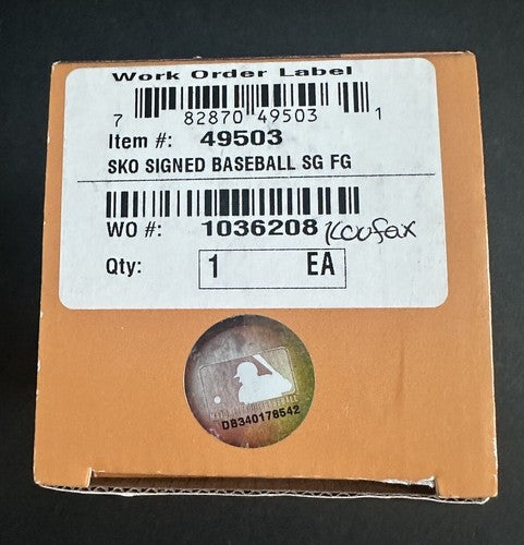 Sandy Koufax Dodgers Signed MLB Baseball UDA Upper Deck Authentic Gem Mint Auto