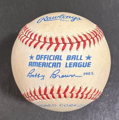 Reggie Jackson Signed Official AL Baseball Vintage Yankees Auto CBM COA HOF