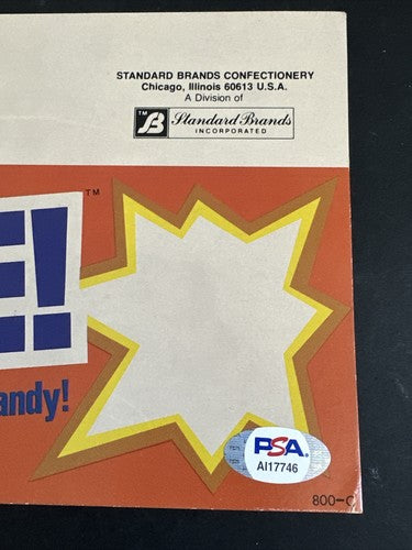1978 Reggie Jackson Signed Reggie Bar Shelf Ad Original RARE Yankees  Auto Psa