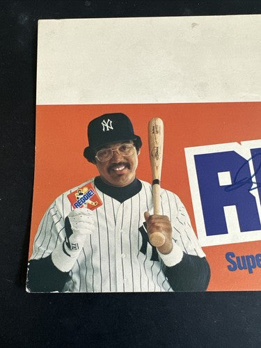 1978 Reggie Jackson Signed Reggie Bar Shelf Ad Original RARE Yankees  Auto Psa