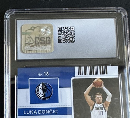 2021-22 Panini Contenders #18 Luka Doncic The Finals Ticket 1/49 1/1 Csg 9.5 MT